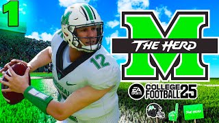 Lets Build a Dynasty with Marshall in College Football 25 [upl. by Libna]