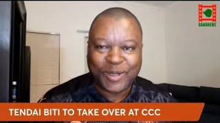 WATCH LIVE  Tendai Biti to take over as CCC President [upl. by Kendricks]