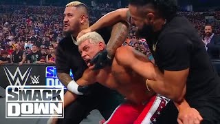 The Bloodline Terrorize Cody Rhodes and Kevin Owens  WWE SmackDown Highlights 71924  WWE on USA [upl. by Acile]