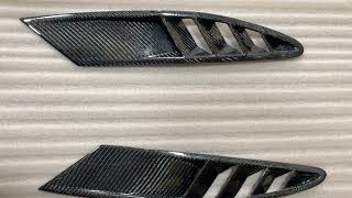 ferrari f458 carbon fiber front bumper tuyere [upl. by Kort]