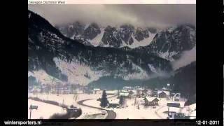 DachsteinWest Gosau webcam time lapse 20102011 [upl. by Aluin]