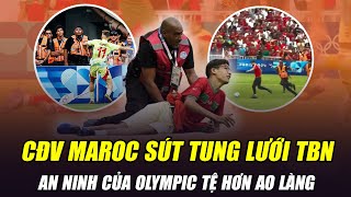 CĐV MAROC NHẢY XUỐNG SÂN SÚT TUNG LƯỚI TÂY BAN NHA AN NINH CỦA OLYMPIC TỆ HƠN AO LÀNG [upl. by Paule]