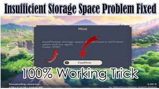 How To Fix Genshin Impact Insufficient Storage Space Problem on Android amp ios [upl. by Dulcine]