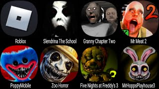 Roblox Slendrina The School Granny Chapter Two PoppyMobile Zoo Horror Mr Hopps Playhouse 3 [upl. by Aihseym]