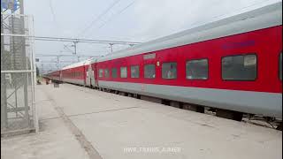 phulera junction departure Ajmer Jammu Tawi Pooja sf Express [upl. by Elledoj]