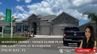 Maronda Homes — Venice Floor Plan Model Tour — Courtyards at Waterstone [upl. by Nobie]