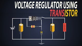 Voltage Regulator using Transistor  Series Voltage Regulator  cheap Voltage Regulator [upl. by Ikkaj14]