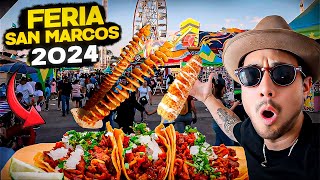 Comida Que DEBES PROBAR en la FERIA DE SAN MARCOS 2024 🤠🇲🇽✅ [upl. by Hutton]