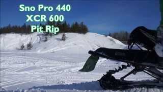 Sno Pro and XCR Pit Rip [upl. by Cloutman406]