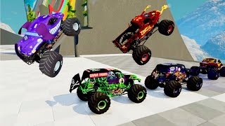 Monster Jam  Monster Trucks  Insane Monster Jam Truck Crashes Freestyle amp Racing Compilation 74 [upl. by Walcoff]