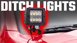 2022 Nissan Frontier 2inch Ditch Lights [upl. by Islek]