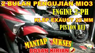 SOUL GT 125 MIO M3 2PH TEST RIDE ENGINE Klep EXAUST 22 MM PISTON BEJ FAZZIO  GRAND FILLANO [upl. by Anomor]