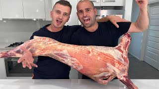 How To Cook a Whole Lamb On The Spit Rotisserie [upl. by Zehcnas]