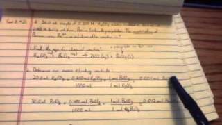 Chemistry 161 Gravimetric Analysis and Molarity Sample Exam 2 21 [upl. by Omocaig]