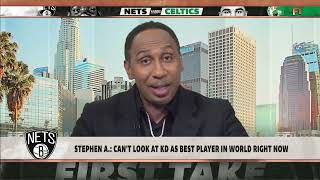 Stephen A cant believe hes saying the Nets might get SWEPT 🧹 by the Celtics  First Take [upl. by Seys]