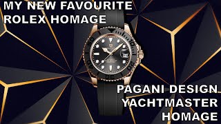 My NEW Favourite Rolex Homage  Pagani Design YachtMaster Homage [upl. by Chadabe930]