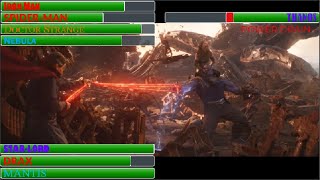 Avengers vs Thanos Battle on Titan With Healthbars Part 2 [upl. by Adnohral66]