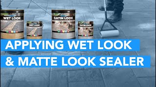 How To Properly Apply Wet Look And Matte Look Paver Sealer [upl. by Nanyt333]