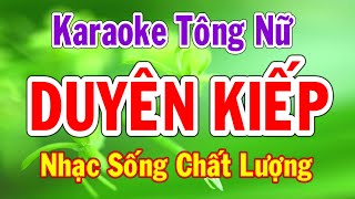 Karaoke Duyên Kiếp Tông Nữ Nhạc Sống Thành Lý Organ [upl. by Subocaj200]