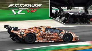 Lamborghini Essenza SCV12 OnBoard Laps at Monza Circuit [upl. by Duwalt709]