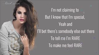 Selena Gomez  Rare Lyrics [upl. by Snyder972]