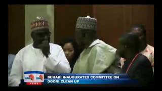 Buhari inaugurates committee on Ogoni land clean up [upl. by Noby]