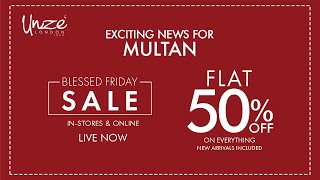 Exciting News For Multan Blessed Friday Sale Flat 50 Off On Everything [upl. by Aniuqal]