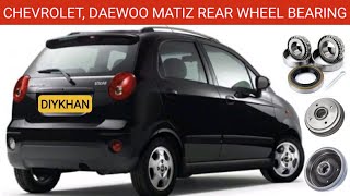 Chevrolet Daewoo Matiz Rear Wheel Bearing Replacement Job How to Change Wheel Bearing without Press [upl. by Joana194]