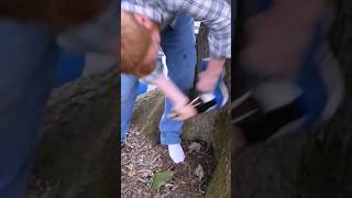 How to Open a Wine Bottle with a Shoe and a Tree [upl. by Sully]