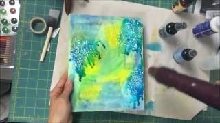 How to make a Mermaid Mixed Media Canvas [upl. by Stedt]