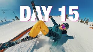 Snowboarder Learns to Ski in 30 Days [upl. by Eltotsira]