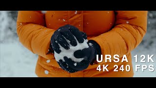 URSA MINI PRO 12K  4K 240 FPS  Extreme Slow Motion in the snow with Blackmagic Ursa Mini Pro 12K [upl. by Pascal]