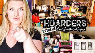 HOARDERS HOUSE CLEAN UP  CLEANING ORGANIZING AND DECLUTTERING MOTIVATION  CLEAN WITH ME [upl. by Coltson]