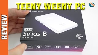 Ockel Sirius B Windows 10 Pocket PC Review Windows10 [upl. by Oinota996]