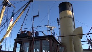 Tonnenleger SS Bussard steam whistle steam engine [upl. by Cordova959]