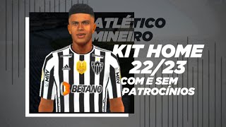 ATLÉTICO MINEIRO KIT HOME 2223 PARA PES 2023 DE PSPPPSSPP [upl. by Heyer]