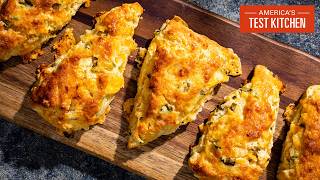 How to Make Cheesy Jalapeño Scones  Julia At Home S4 E7 [upl. by Katharina667]