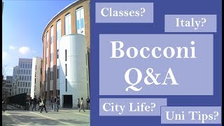 BOCCONI Questions Answered Italy University etc  miLAno [upl. by Miharbi]