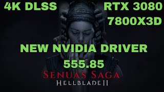 Hellblade II  Senuas Saga  4K  DLSS  OPTIMISED  RTX 3080  7800X3D New Nvidia Driver  55585 [upl. by Ayanat]