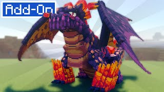 DragonFIRE  TAME and RIDE Dragons ADDON in Your Minecraft Survival Worlds Xbox  PS5  Switch [upl. by Sirotek]