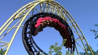 Corkscrew offride HD Silverwood Theme Park [upl. by Yug347]