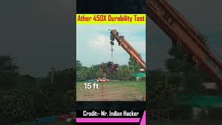 Durability Test of Ather 450X 💥  mrindianhackershorts automobile shorts [upl. by Clement576]