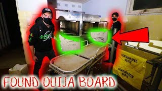 FOUND OUIJA BOARD at HAUNTED ELDERLY HOSPITAL scary [upl. by Utta16]