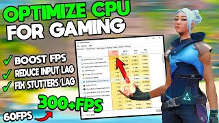 HOW TO OPTIMIZE CPU FOR GAMING🔥  INTEL AMD SETTINGS✔️ [upl. by Johnath303]