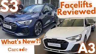 Audi A3S3 Facelift Review 2024 Changes Explained UK4K  Carcode [upl. by Aneeuqal]