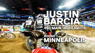 GoPro Justin Barcia  2022 Monster Energy Supercross  Minneapolis  450 Main Highlights [upl. by Marian]