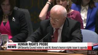 UN Security Council adds N Korea human rights issues to agenda 유엔 안보리 북한 인권 [upl. by Erodavlas]