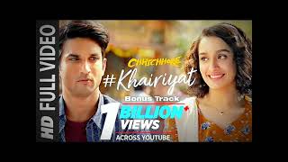 Lyrical Khairiyat  Chhichhore  Nitesh Tiwari  Arijit Singh  SushantShraddha  Pritamlofisong [upl. by Annohs]