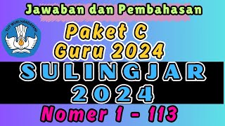 Jawaban Paket C  Sulingjar 2024 SD MI SMP MTS SMA SMA MA [upl. by Yasmar66]