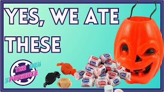 SCRUMPTIOUS Vintage Halloween Candy that CONFUSES Todays Trick or Treaters  70s Candy WE ATE UP [upl. by Aicac]